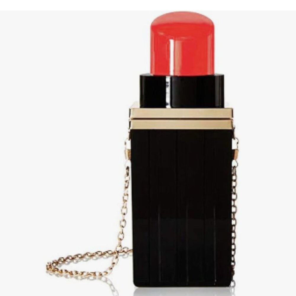 NEW Acrylic Lipstick Custom Couture Crossbody Handbag (LSXX025)